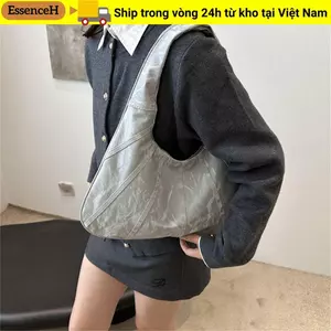 Túi đeo vai ESSENCEH, Túi Tote vải đi lại, Túi đeo nách dung tích lớn thông thường dành cho du lịch
