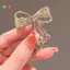 < Honeyba > Thắt Nơ Kim Cương Giả Thổ Cẩm Nữ Đơn Giản Cá Tính Thời Trang Pin Phù Hợp Với Chống Ánh Sáng Xòa Trang Sức Quà Tặng Đẹp