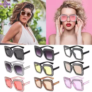 Kính râm vuông RTJIFSS Kính râm pha lê thời trang nữ