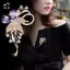 Trâm cài hoa Zircon khí chất sang trọng dành cho nữ Cô gái Thời trang đa năng Sáng bóng Corsage Quần áo cưới Phụ kiện Quà tặng Mới