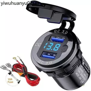 Kaiweige Xe Sửa Đổi Giao Diện USB Sạc Nhanh Chống Nước Lắp Đặt Xe Máy USB Điện Thoại Di Động Sạc Xe Hơi Sạc