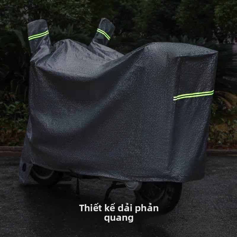 Xe Điện Che Mưa Xe Máy Bao Dày Chống Mưa Chống Nắng Pin Xe Che Nắng Bao Vải Chống Bụi Vỏ Xe CIN6