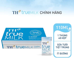 Sữa Tươi TH True Milk 110ml Đủ Vị – Nguyên Chất / Có Đường / Ít Đường-NPPGT