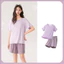 Bộ Váy Ngủ Nữ Tay Ngắn Rời Thư Giãn Cắt Loungewear Cho Trong Nhà Nghỉ Hàng Ngày Và Giải Trí Buổi Tối