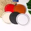 MAKY Túi Dệt Kim Đáy Tròn Túi Da PU Đáy Handmade Đáy Có Lỗ DIY Móc Túi Đáy Phụ Kiện VN