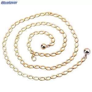 Bluelover Nữ Thắt Lưng Thời Trang Sang Trọng Thiết Kế Thắt Lưng Retro Bạc Khắc Rỗng Dây Xích Dành Cho Nữ Thanh Lịch Tròn Kim Loại Nữ Thắt Lưng Mới