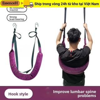 Đai phụ trợ đĩa ESSENCEH, Thiết bị kéo dài thắt lưng Hỗ trợ thắt lưng Đai kéo, Dây đeo tập thể dục treo tiện dụng di động Thiết bị phù hợp tại nhà