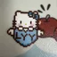 Kitty Kitty Kitty Cặp Đôi Đậu Thành Mặt Dây Chuyền Móc Khóa Dễ Thương Sanrio Cặp Đôi Bạn Gái Dễ Thương Series 6.22