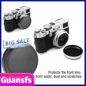 Guansfs Ống Kính Chuyên Nghiệp Nắp Trước Kim Loại Cho Máy Ảnh Fujifilm X100 X100S X100T Phụ Kiện Chụp Ảnh Màu Đen Nhẹ Chống Nước Chống Trầy Xước