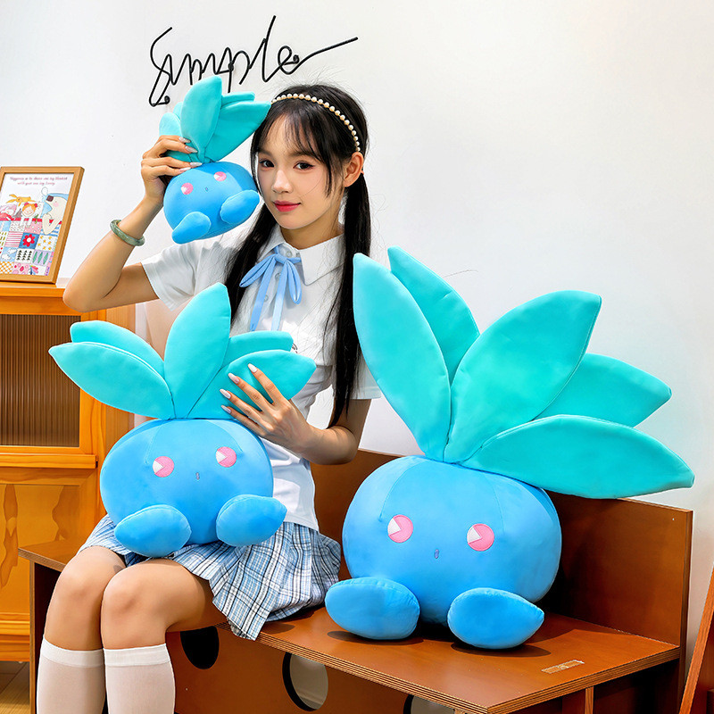 PS1 Pokemon Soda Làm Mới Oddish Plushie Dễ Thương Màu Xanh Sang Trọng Búp Bê Nhồi Bông Đồ Chơi Gối Quà Tặng SP1