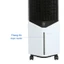 Quạt điều hòa Boss S106 | 28 lít | 160W - Bảo hành 12 tháng