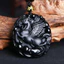 Mặt dây chuyền ngọc bích Obsidian Pegasus tự nhiên