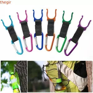 THEGIRL8B Khóa Chai Nước, Nhôm Thể Thao Ấm Siêu Tốc Móc Ấm Siêu Tốc Giá Đỡ, Đa Năng Carabiner Mang Theo Ba Lô Móc Treo D-Ring Chai Nước Kẹp Móc Cắm Trại Đi Bộ Đường Dài