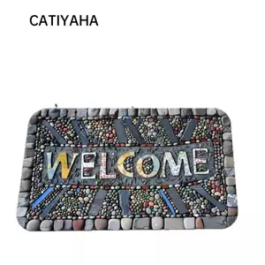 Thảm cửa CATIYAHA, Thảm cắm trại văn hình chữ nhật có thể giặt được, Thảm chống trượt chất lượng cao Cắm trại ngoài trời