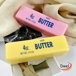 DWEL Butter Stick Bóp Đồ Chơi, Đồ Chơi Pinch Giảm Căng Thẳng Tăng Chậm, Thư Giãn Tay Phô Mai Mô Phỏng Thực Phẩm Fidget Đồ Chơi Trẻ Em