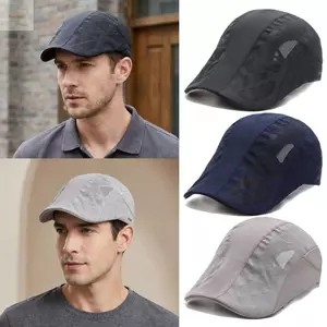 Mũ kiểu Beret AWNGD, Thiết kế tấm che nắng in chữ Mũ lưới thoáng khí, Unisex Mũ bóng chày vải thoáng khí khô nhanh ngoài trời