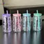 HL Kawaii Bình Nước Thẩm Mỹ Tumbler Cho Đá Cà Phê Nước ép Trà Nơ Dễ Thương Cốc Nhựa Có Nắp Ống Hút Chai Uống Di Động LMWU
