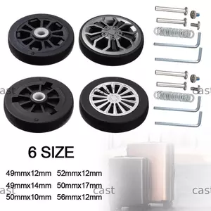 CAST 2 Chiếc Du Lịch Hành Lý Bánh Xe Bền Với Vít DIY Vali Phần Trục Cho Hành Lý Với Bánh Xe Viêng Chăn