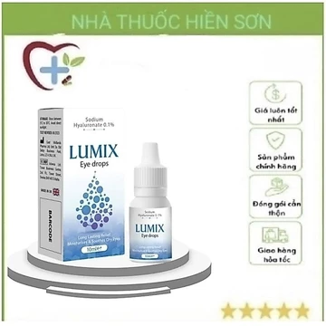 [HOẢ TỐC] Dung Dịch Nhỏ Mắt LUMIX 0,1 Nhỏ Mắt Mổ Cận Thị, Nhỏ Mắt Lens Cấp Ẩm Chăm Sóc Mắt, Nước Mắt Nhân Tạo Gel...