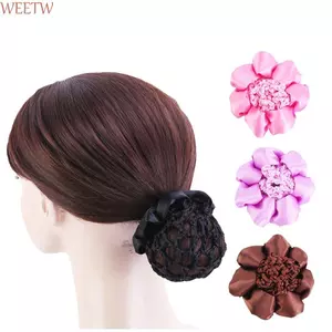 WEETW Lưới Tóc Co Giãn Dây Buộc Cho Bé Gái Y Tá Cho Nữ Mũ Ngọt Hairgrips Bao Lưới