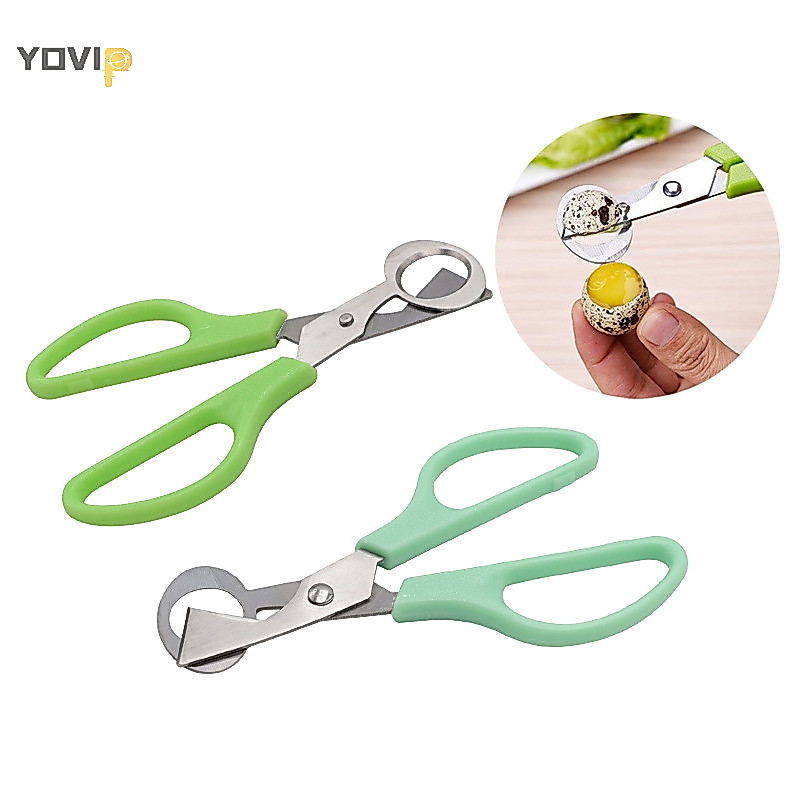 Yovip Kéo Trứng Thép Không Gỉ Chim cút Trứng Kéo Dụng Cụ Mở Trứng Lưỡi Cắt Sáng Tạo Bộ Dụng Cụ Dành Cho Phụ Kiện Nhà Bếp VN