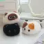 Đồ chơi sang trọng cho mèo QEARY, Thú nhồi bông tròn Búp bê mèo con, Birthyday Xmas 20cm Phim hoạt hình Mèo đen lông tơ Đồ chơi trẻ em sang trọng