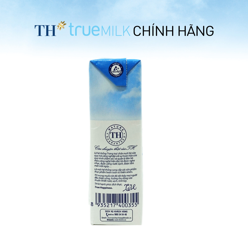 [LIVE STREAM] Thùng 48 hộp sữa tươi tiệt trùng TH true MILK ít đường 180 ml (180 ml x 48)