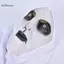 GCDHome Mặt nạ cao su nữ tu đáng sợ kinh dị kèm khăn trùm đầu Valak Cosplay cho trang phục Halloween HOT