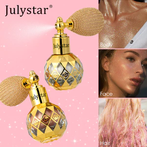 Fine Glitter Brightening High Glitter Powder Airbag Spray Độ bóng cao Trang điểm cơ thể Làm sáng lấp lánh Thiết lập trang điểm sáng