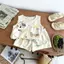 Phong cách Hàn Quốc mùa hè (90-150) Phim hoạt hình Puppy Graffiti Linen thoáng khí Nhẹ phù hợp với mọi trận đấu Loungewear Bộ đồ hai mảnh