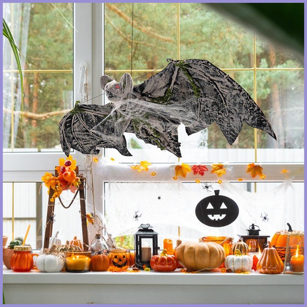 Đồ trang trí dơi Trang trí hiên nhà Halloween với mạng nhện Dơi khổng lồ Trang trí ngày lễ cho người thuê Trang trí mueadsyvn