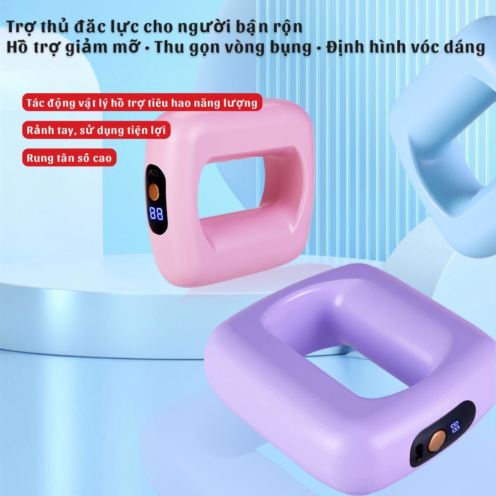 HuyDangSport Máy Massage Bụng Giảm Mỡ Giảm Bụng & Massage Toàn Thân, Tặng Đai Điều Chỉnh Cấp Độ Pin 60 Phút M001