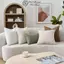 FANIELLAPOWELL Ném Gối, Kiểm Tra Họa Tiết Boho Phong Cách Gối, Dây Kéo Đóng Cửa Polyester 45x45cm Đệm Trang Trí Nhà