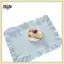 B & N Pink Blue Stripe Ruffle Placemats Set Bền Đẹp Trang Trí Cho Bàn Ăn Nhà Bếp.