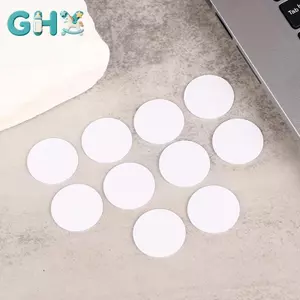 GHX 5 Cái Có Thể Ghi Lại Trắng Ntag215 NFC Tròn Đồng Xu 504 Byte Thông Minh Ntag215 Thẻ Nhãn 25 Mm Cho Trò Chơi Điện Thoại NFC VN