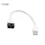 NAMA 9 Pin Cáp Tiêu Đề Bên Trong USB A Nam Trắng Tay Dây 20cm Cho Máy Tính Để Bàn Kết Nối USB Vỏ PC Đầu Dây Và