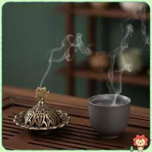Mini Retro Đồng Rỗng Ra Hương Sti Giá Đỡ Di Động Handmade Censer Cho Gia Đình Yoga Thiền Trang Trí