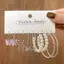 JRP 5 Cặp Thời Trang Lớn Màu Bạc Tròn Vòng Tròn Ngọc Trai Vòng Bông Tai Cho Bé Gái Rắn Bướm Tòn Ten Bông Tai Nữ Trang Sức JRP