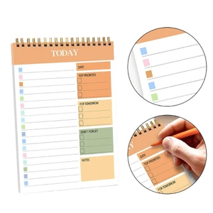 SA Twin Wire Binding Daily Planner Notebook 104 Trang 5 5x8 66Inch Tạp chí di động