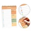 SA Twin Wire Binding Daily Planner Notebook 104 Trang 5 5x8 66Inch Tạp chí di động