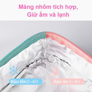 Túi Đựng Cơm Văn Phòng Giữ Nhiệt Cao Cấp - Dung Tích Lớn, Chống Thấm, Phong Cách Hàn Quốc