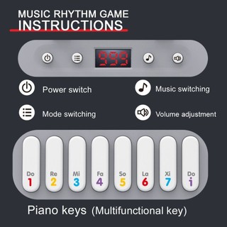 Máy chơi game âm nhạc YSANH Rhythm Master, Giảm căng thẳng 7 chế độ Trò chơi nhịp điệu nhạc điện tử|Âm thanh tương tác Phong cách pin Montessori Đồ chơi bàn phím điện tử Mini