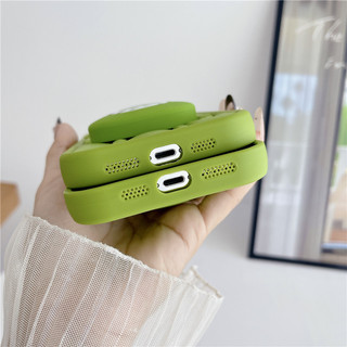 3D Silicone Michael Wazowski Giá Đỡ Hoạt Hình Dễ Thương Vỏ Cho iPhone 17 16 15 14 13 12 11 7 8 X XR XS
