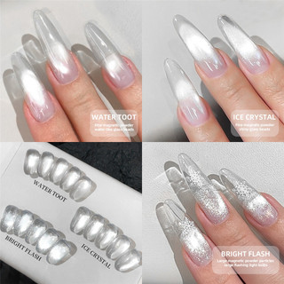 XEIJAYI Gel móng tay mắt mèo trong suốt, hạt pha lê, keo quang trị liệu, dùng cho nghệ thuật móng tiệm