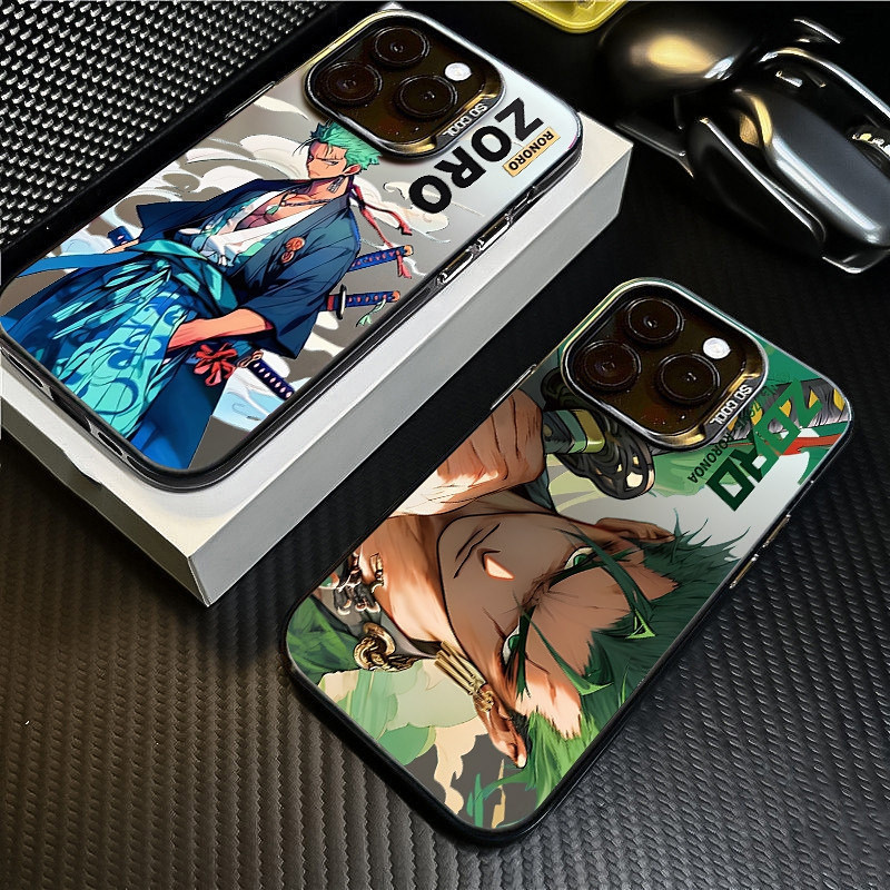 Ốp Lưng iPhone 16 Pro Max 17 Pro Max 17 Air 16 Plus 16e Ốp Lưng Roronoa Zoro Vỏ Tranh Vỏ Điện Thoại