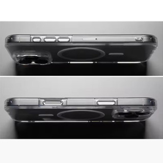 [JLK] Vỏ từ tính trong suốt pha lê cho iPhone 17 Air 17Pro 16 15 14 Plus 13 12 11 Pro Max Chống sốc trong suốt cho vỏ sạc không dây