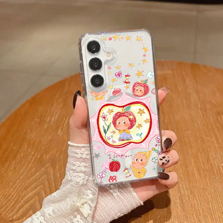 Ốp điện thoại chống sốc họa tiết Fruit Elf S23Ultra có thể so sánh với Samsung s20fe S21 S21PLUS S22 S23 S24 Vỏ siêu chống sốc S25 Plus S25ultra