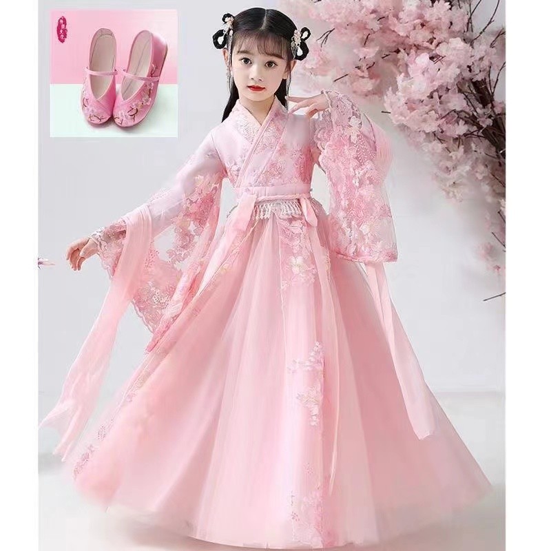 🔥 Phong cách trung quốc 🔥 Hán phục cổ đại cho bé gái Hanfu Bé Gái Đầm Công Chúa Trung Thu Lễ Hội Trẻ Em Trang Phục 2025 Cổ Tích Đường Trang Phục có hàng sẵn Tết Trung Thu ☃Bé gái ' Hanfu Mùa Hè Phong Cách Trung Hoa 2023 Công Chúa Siêu Cổ Tích Đầm Cổ