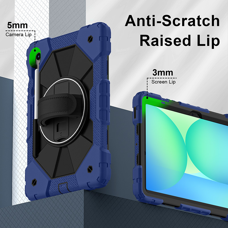 Ốp Chống Sốc Chắc Chắn Cho Samsung Tab S10 Lite 10.9inch 2025 S10 Lite 5G X400 X406B 360° Hộp đựng máy tính bảng dây đeo tay xoay
