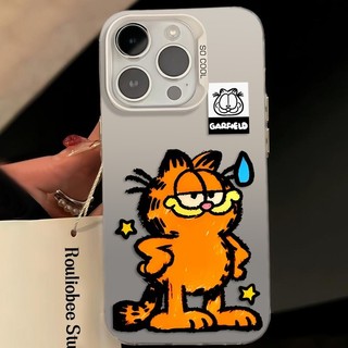 Ốp Lưng iPhone Hình Garfield "Á Khẩu" Hài Hước - Tương Thích 16/15/14/13/12/11 Pro Max, XS Max, X